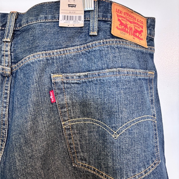 Levi's 559 Relaxed Straight Fit Dark Blue Jeans - Picture 6 of 7